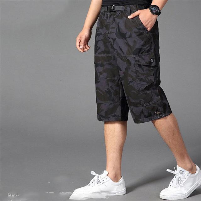cargo short pants クロップド 7部丈 jorts カモ柄 カーゴパンツ メンズ クロップド 7分丈パンツ 七分丈 ハーフ